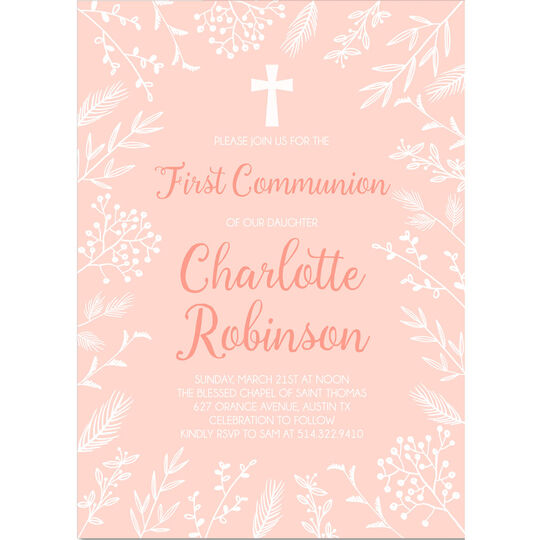 Modern Floral Invitations